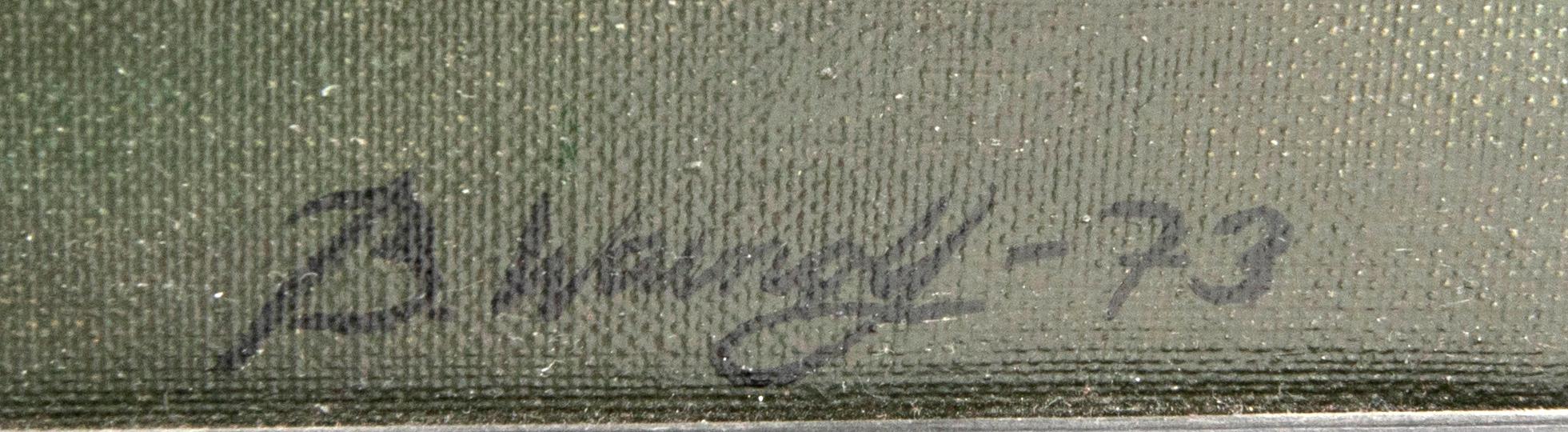 Bertil Warnolf,  olja på duk signerad och daterad 73.