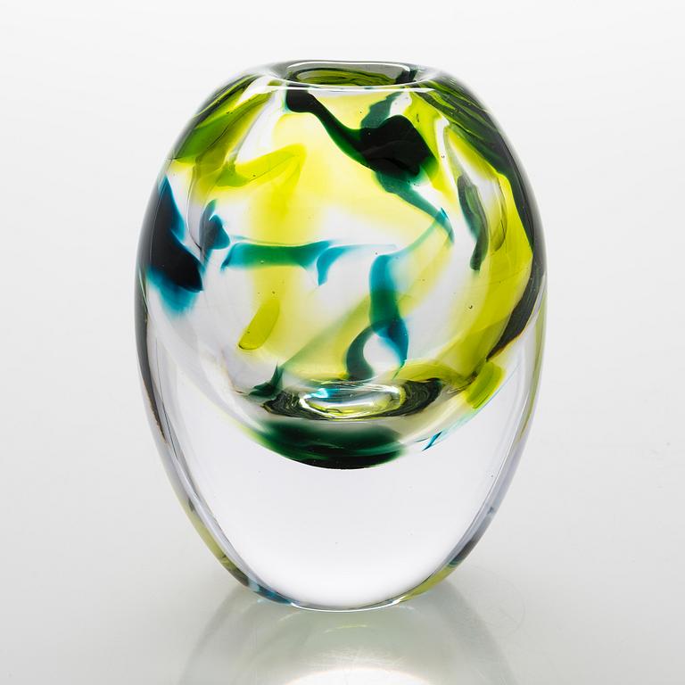 Sini Majuri, a unique 'Spring' art glass signed Sini Majuri 2021.