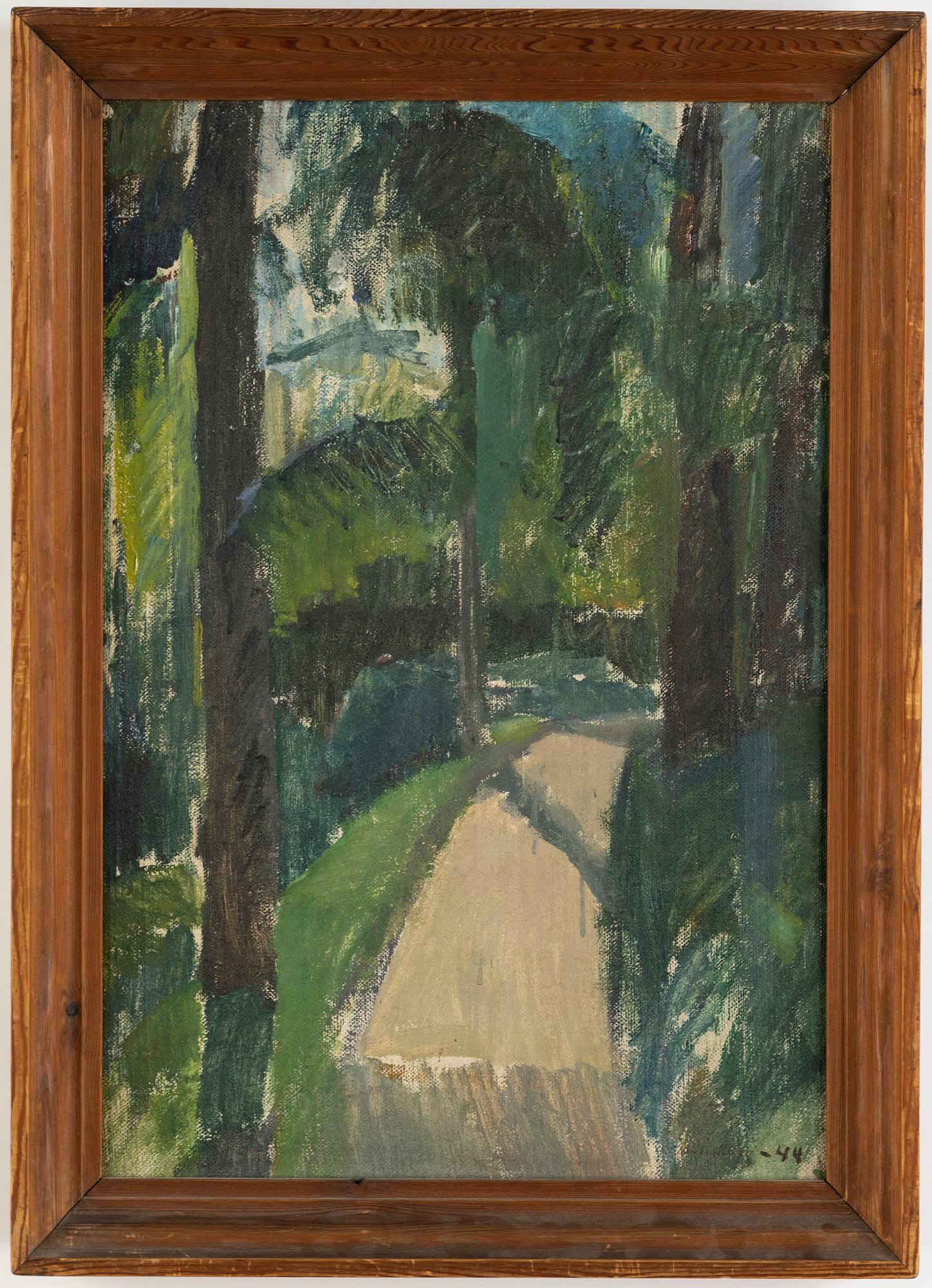 Alf Lindberg, oil on canvas, signed and dated -44.