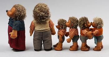 DOCKOR, 6 st, Steiff, 1900-talets mitt.