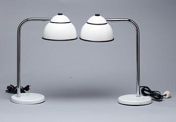 BORDSLAMPOR, ett par. Industridesign. 1900-tal.