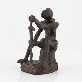 Bror Marklund, skulptur, brons, signerad BM, höjd 18,5 cm.