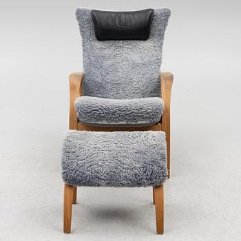 Armchair with footstool, "Delta Adventure", Brunstad AS, Norway.