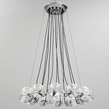 Gino Sarfatti, a '2109/Le Sfere' chandelier, Flos, Italy.