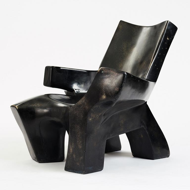 Philippe Zunino, a unique easy chair/ sculpture, France, 1980's.