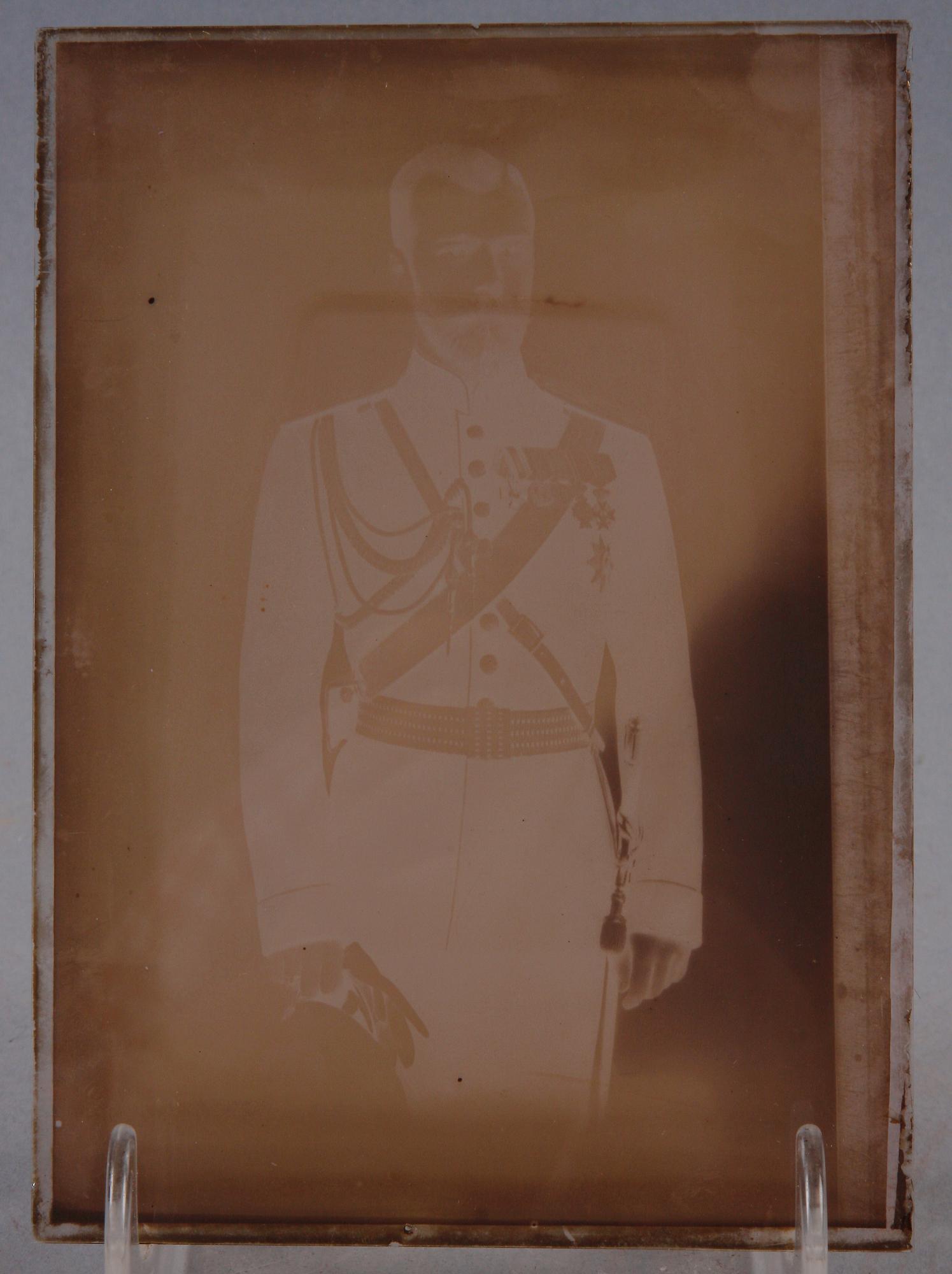 PARTI FOTONEGATIV PÅ GLASPLÅTAR, 7 st, bla Wladimir Woyeikow, ryska motiv, troligen 1920-tal.