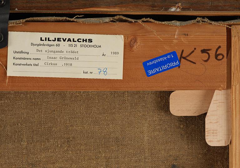 Isaac Grünewald, "Cirkus".