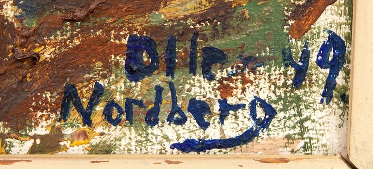 Olle Nordberg, olja på duk, signerd och daterad.