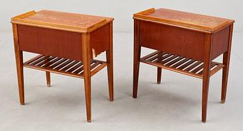 SÄNGBORD, ett par, 1950/60-tal.
