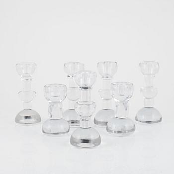 Christer Sjögren, ljusstakar, 7 st, Lindshammars glasbruk.