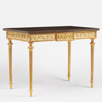 Konsolbord, av Pehr Ljung (1743-1819) bildhuggare i Stockholm, Sengustavianskt.