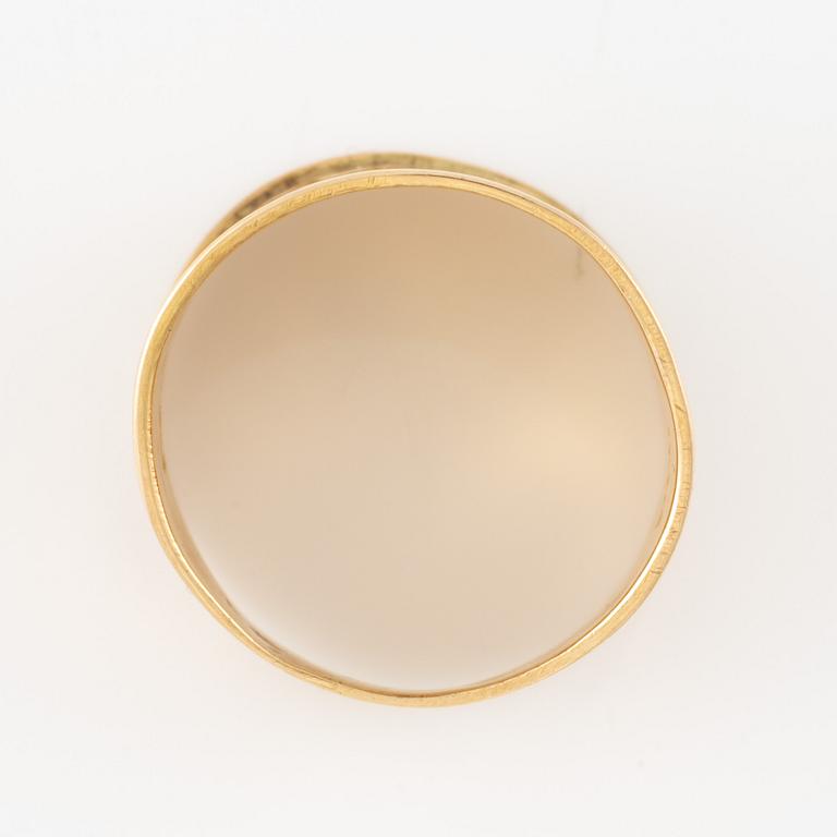 Thimble, ring, sleeve, 18K gold.