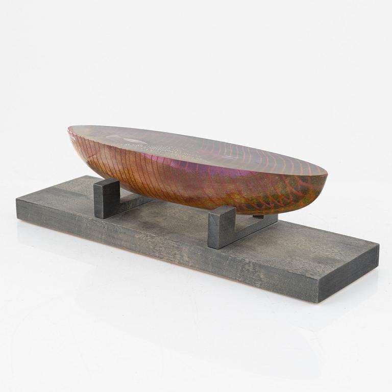 Bertil Vallien, glasbåt, Kosta Boda.