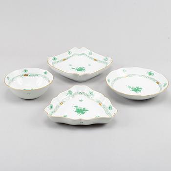 Matservis, porslin, 85 delar, 'Chinese Bouqet', Herend, 1900-tal.