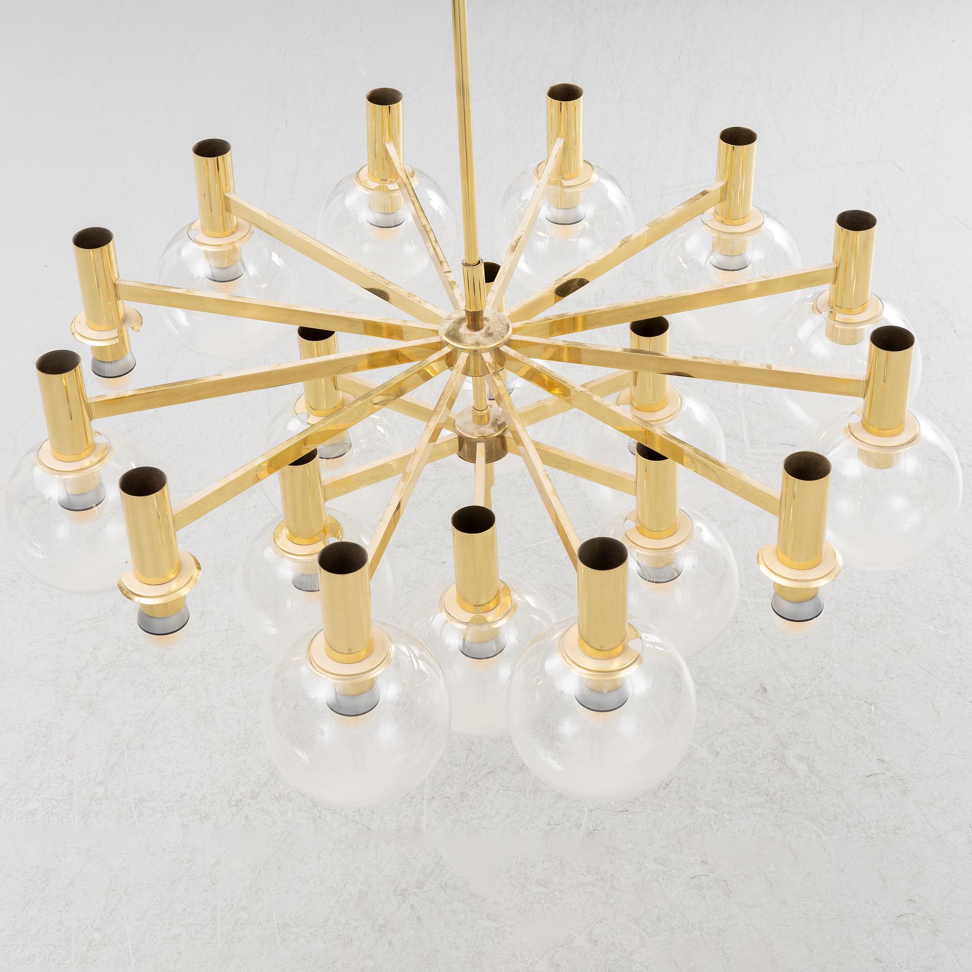 A chandelier, Ott International, Germany, second half of the 20th Century.