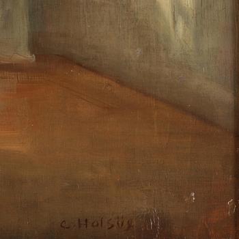 Carl Holsoe, Interior with a Reading Woman.
