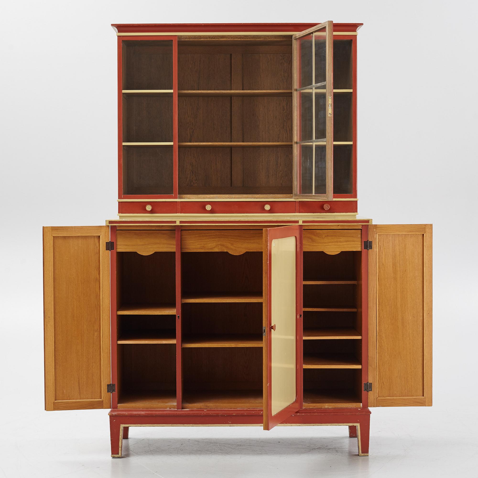 Axel Larsson, vitrinskåp, 1930-40-tal.