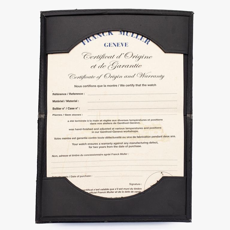 Franck Muller, Vanguard, wristwatch, 29 x 38 mm.