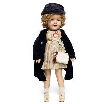 Docka, "Shirley Temple", Ideal Novelty and Toy Co, USA, 1930-tal.