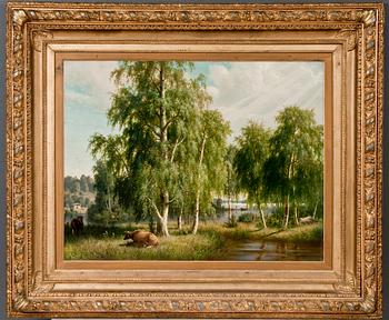 Ferdinand von Wright, SUMMER LANDSCAPE.