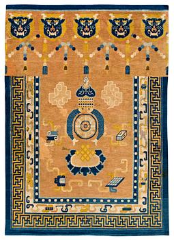 1107. ANTIK/SEMIANTIK NINGXIA CEREMONIMATTA. 233 x 164,5 cm.