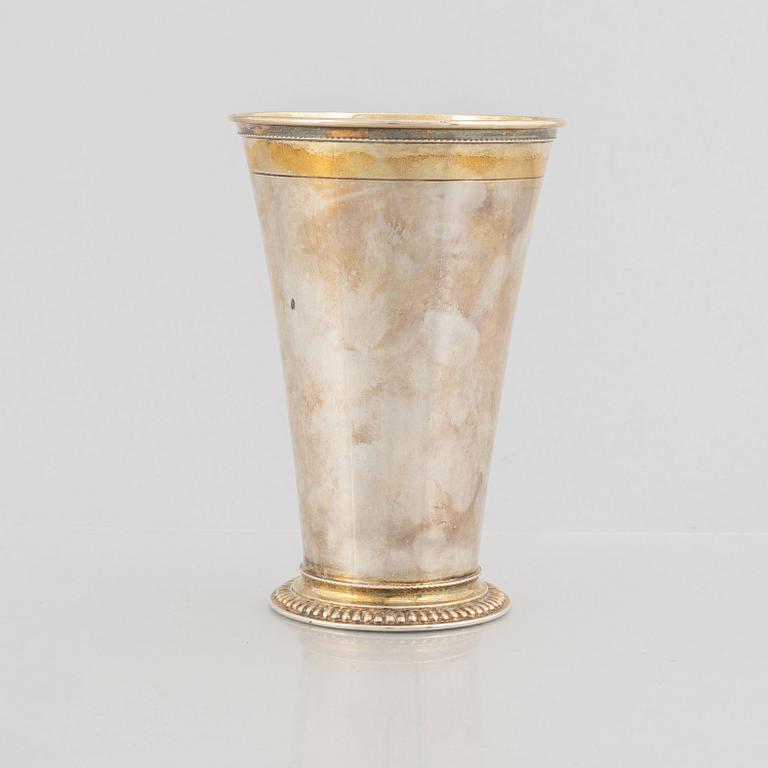C.G. Hallberg, a silver beaker, Stockholm, Sweden, 1955.