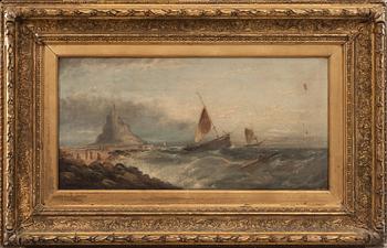 OKÄND KONSTNÄR, olja på duk, ej signerad. 1800-talets slut/omkring 1900.