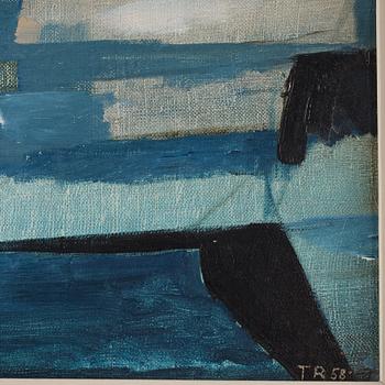 Torsten Renqvist, oil on canvas/panel, signed and dated -58.