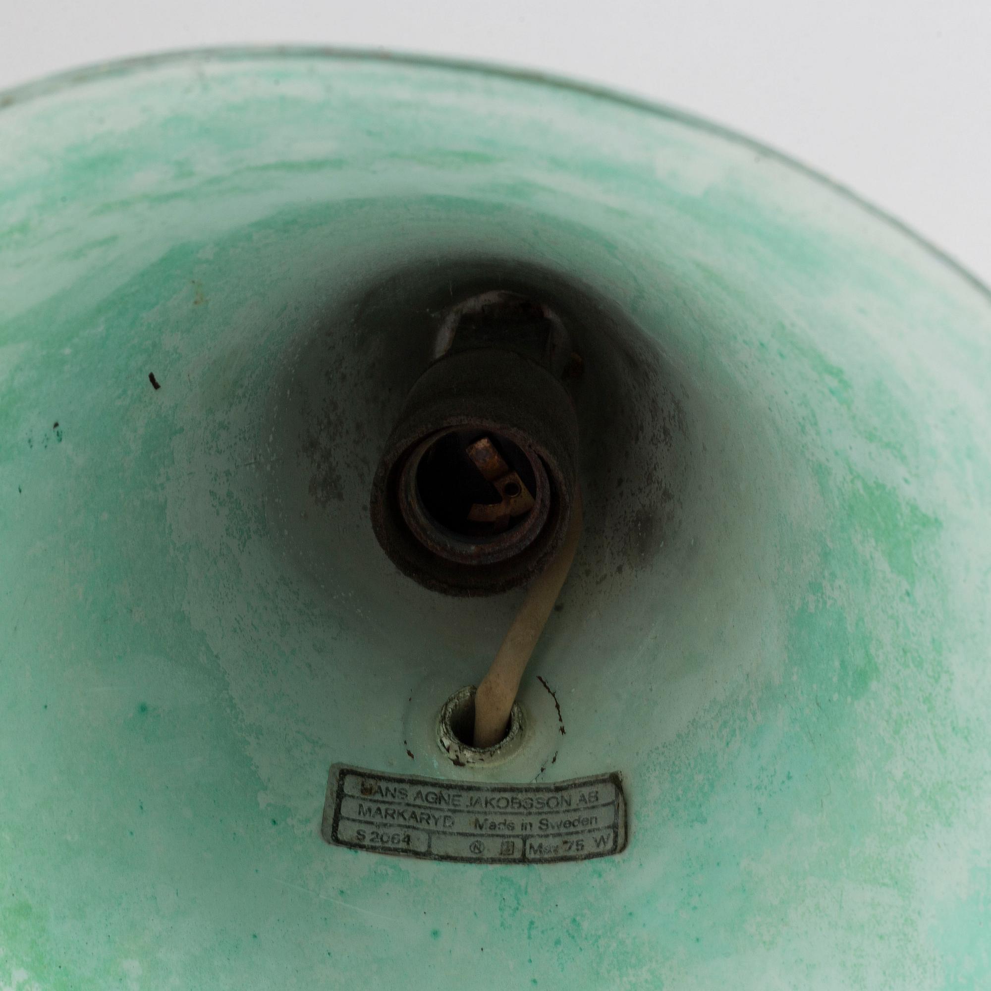 HANS-AGNE JAKOBSSON, a pair of 'Tratten' wall lights, Markaryd.