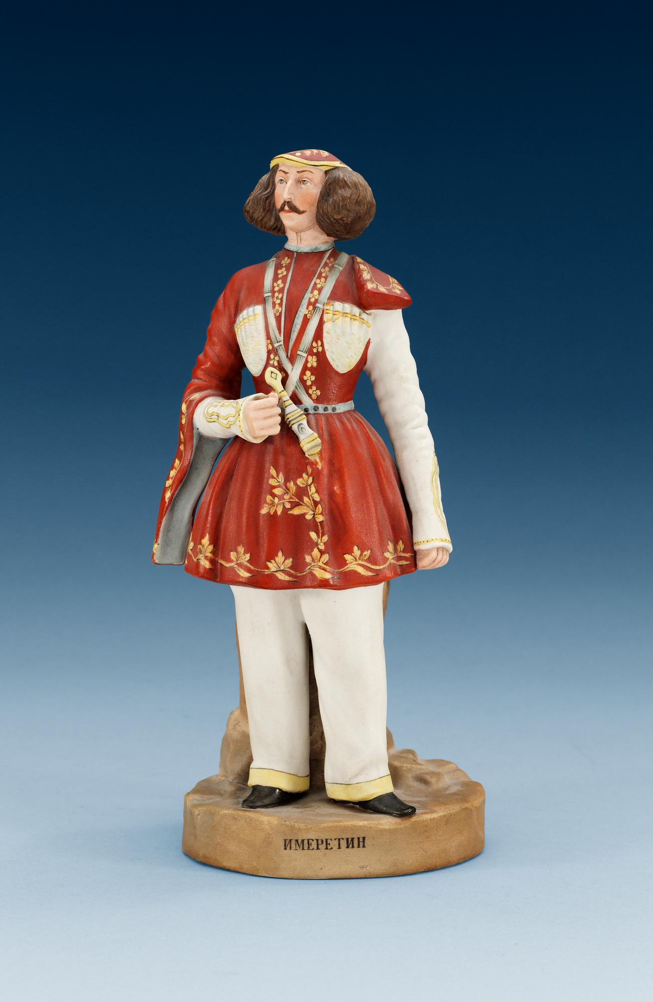 A Russian bisquite figure of 'Imerete', Gardner, Dimitrovsk Porcelain Factroy, 1920's.