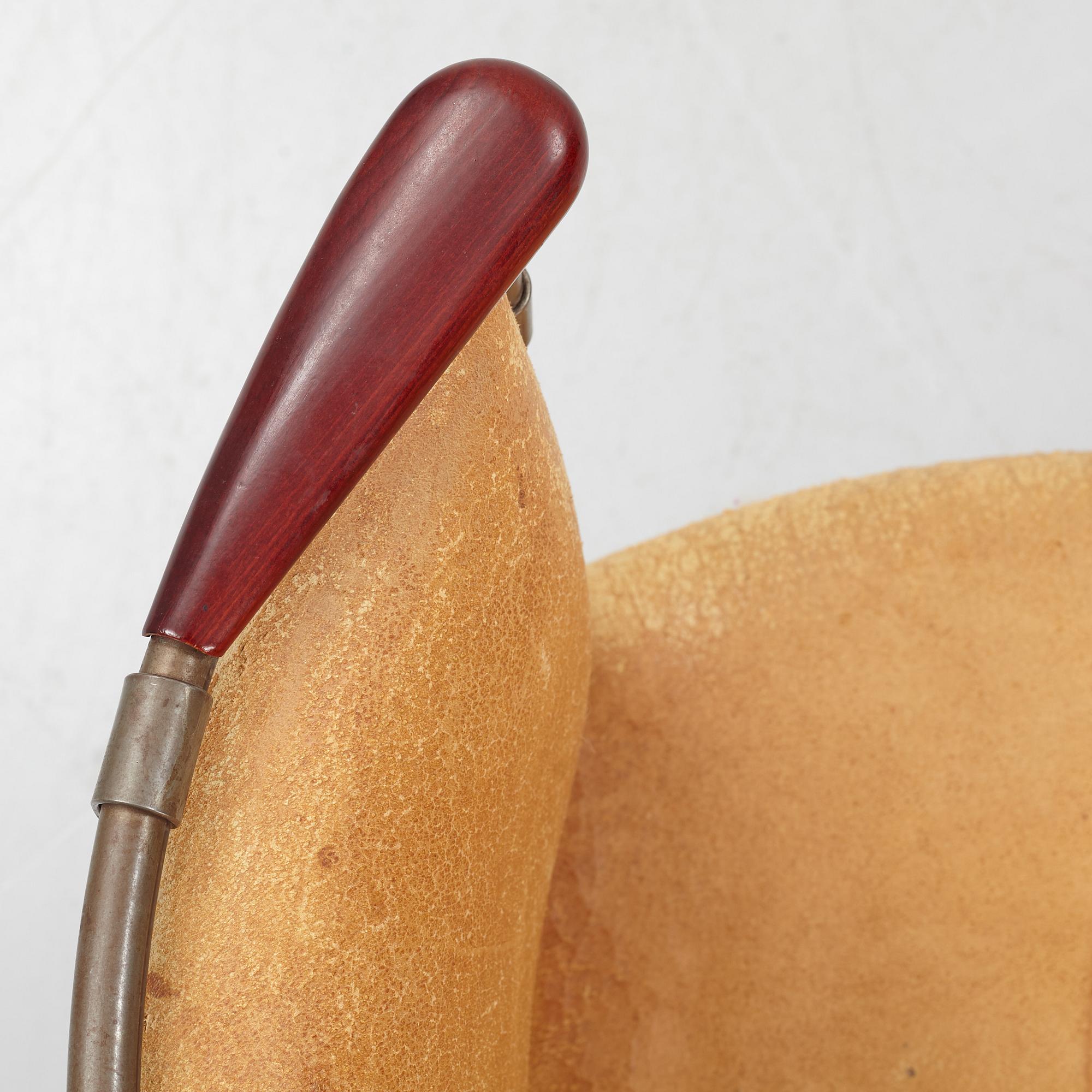 Mats Theselius, an 'Älgskinnsfåtöljen' lounge chair, Källemo, ed. 311/360, Sweden post 1991.