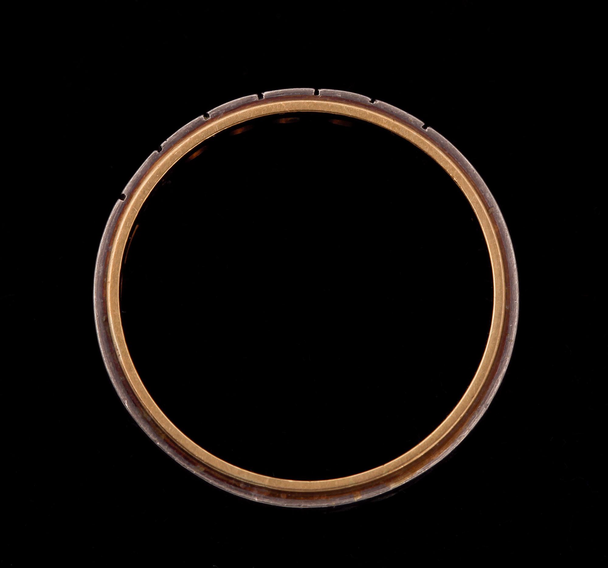RINGAR, 2 st, 18k guld en med 4 åttkantsslipade diamanter tot ca 0,05ct (enl grav). Vikt ca 9g.
