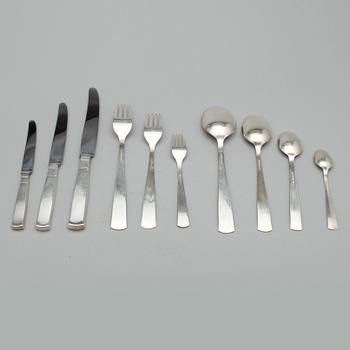 BESTICKSSERVIS, 130 delar, silver, "Rosenholm", GAB, Stockholm mestadels 1920-40 tal. 4466 gram (Tot vikt, inkl.knivar).