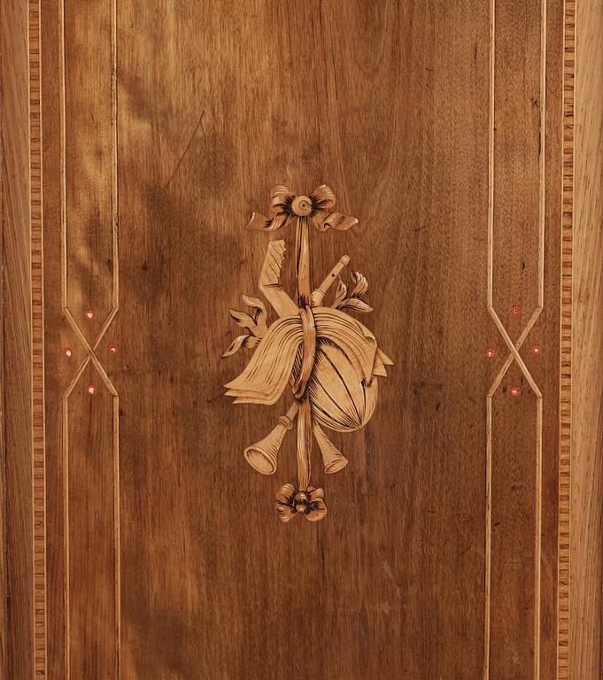 A Gustavian late 18th century secretaire by N. P. Stenström, master 1781.
