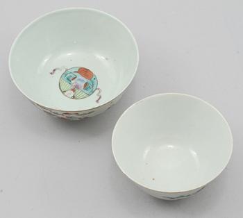 PARTI PORSLIN, 4 delar, Kina, 1800/1900-tal.