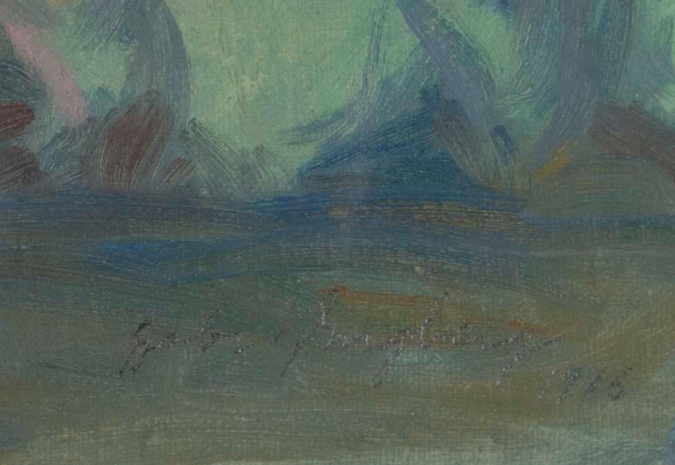 GABRIEL ENGBERG, olja på duk/pannå, sign o dat 1916.