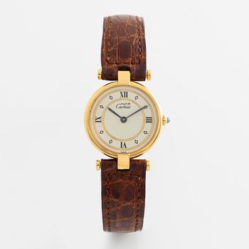 must de Cartier, VLC, wristwatch, 24 mm.