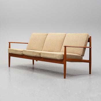 A 1960's teak sofa by Grete Jalk for France & Son, Denmark.