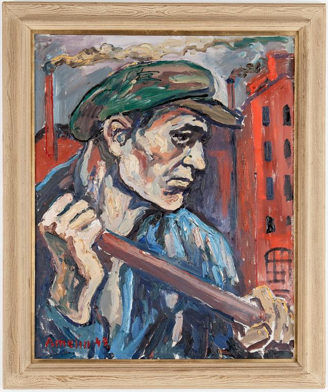ALBIN AMELIN, oil on canvas, signed Amelin and dated -49.