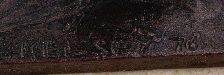 STERETT-GITTINGS KELSEY. Skulptur, brons, för Royal Copenhagen, numr 272/2500, sign o dat -76.