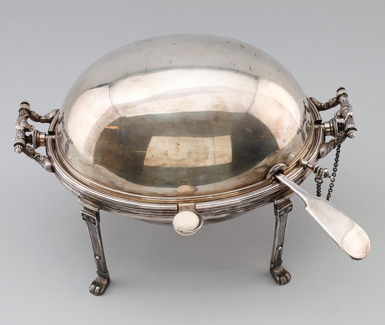 VÄRMEKAROTT, pläter, regencystil, England, 1800-talet andra hälft.