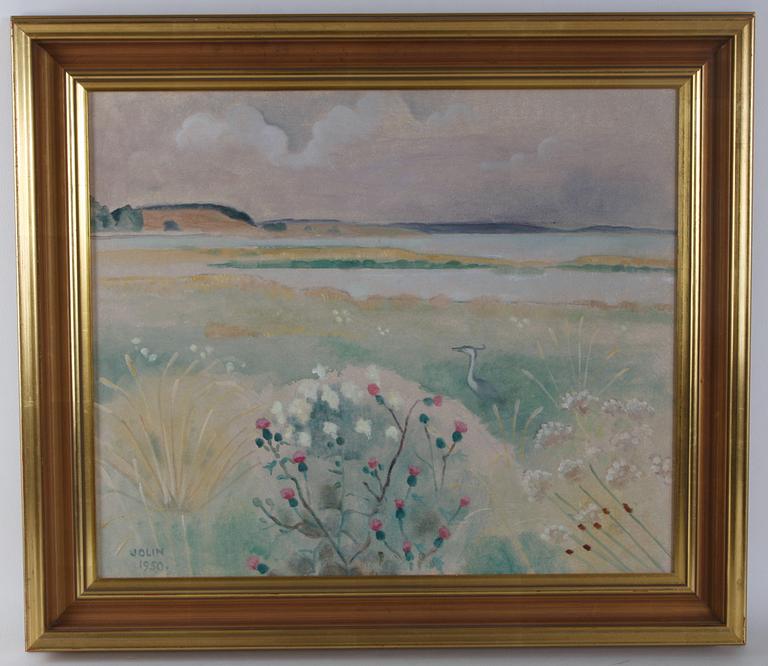 EINAR JOLIN, olja på pannå, sign o dat 1950.