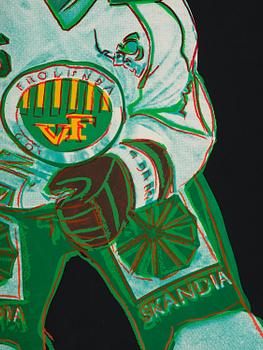 Andy Warhol, "Frölunda Hockey Player".