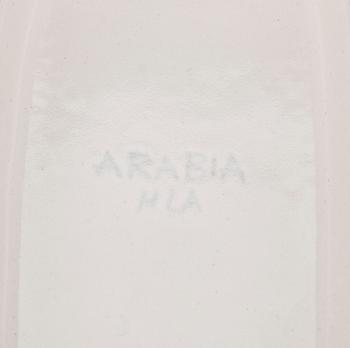 VÄGGPLATTA, keramik, a tergo märkt H LA, Arabia.