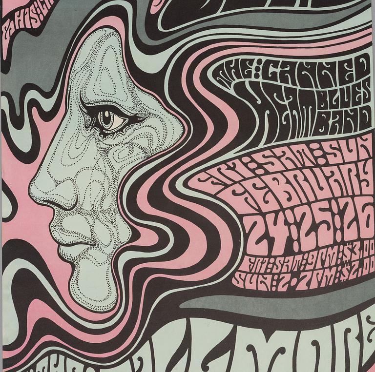 Wes Wilson, concert posters, a pair, West Coast Lithograph, 1967.