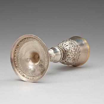 KALK, ostämplad, troligen Spanien 1600-talets förra hälft.