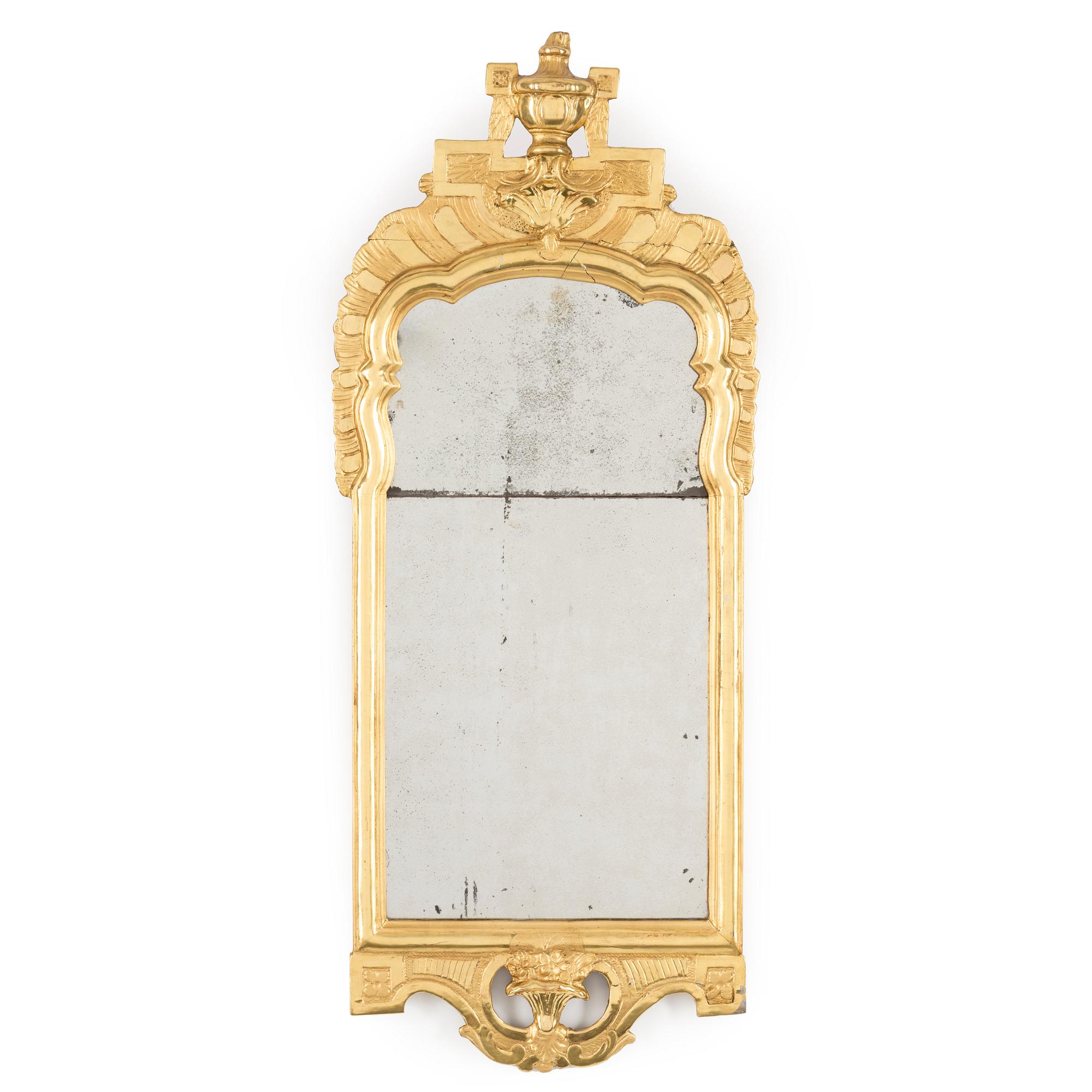 An end of the 18th century Gustavian mirror.