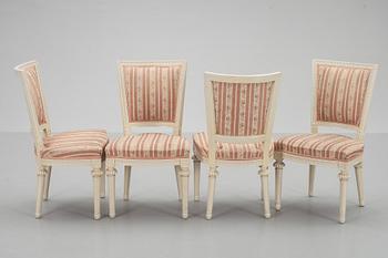STOLAR, 4 st, gustaviansk stil. 1900-tal.
