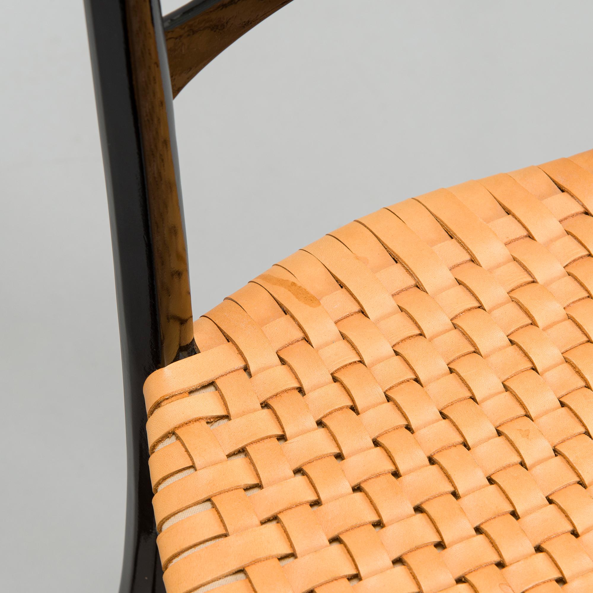 A pair of 1950's chairs in Chiavari-style, Italy.