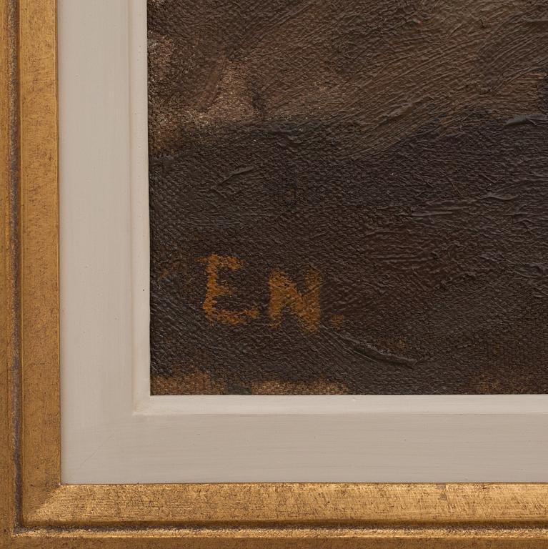 ERNST NORLIND, oljemålning, monogramsignerad.